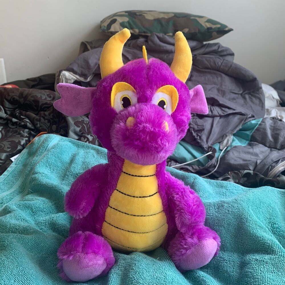 BJ TOYS Purple Spyro Dragon with Horns - Picture 4 of 16